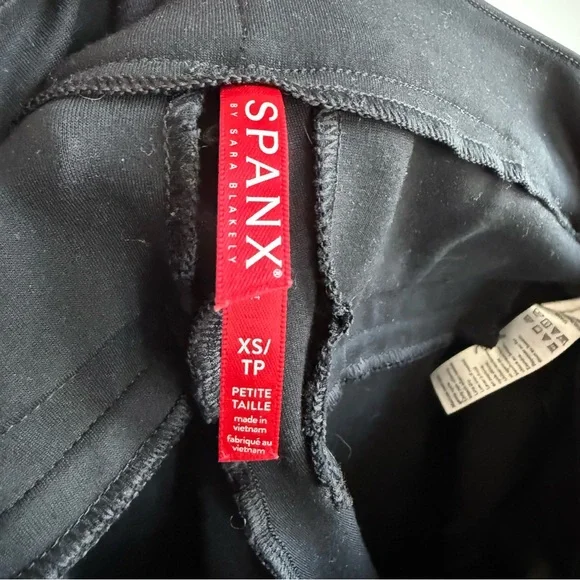 Spanx High Waist Straight Leg Ponte Pants Black Size XS Petite 20254Q Classic